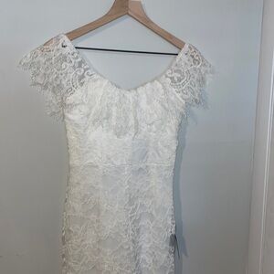 NWT Lulus White Lace Jumpsuit